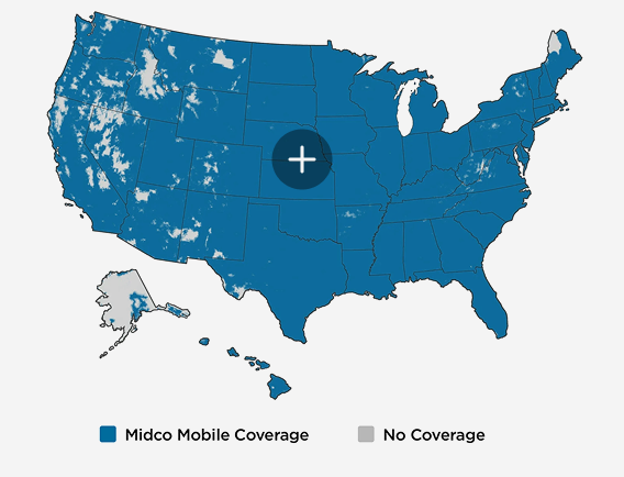 Mobile coverage map