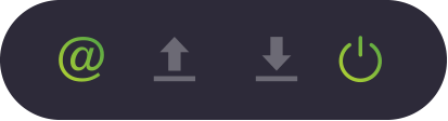 Down arrow is blinking and up arrow isn't